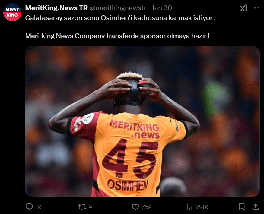 Meritking X Osmimhen