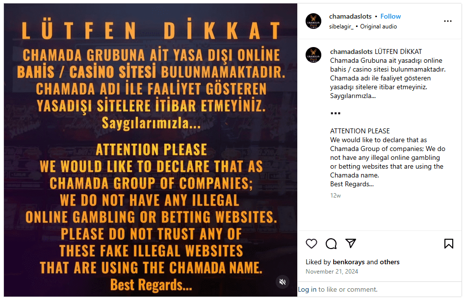 Chamada Group açıklaması