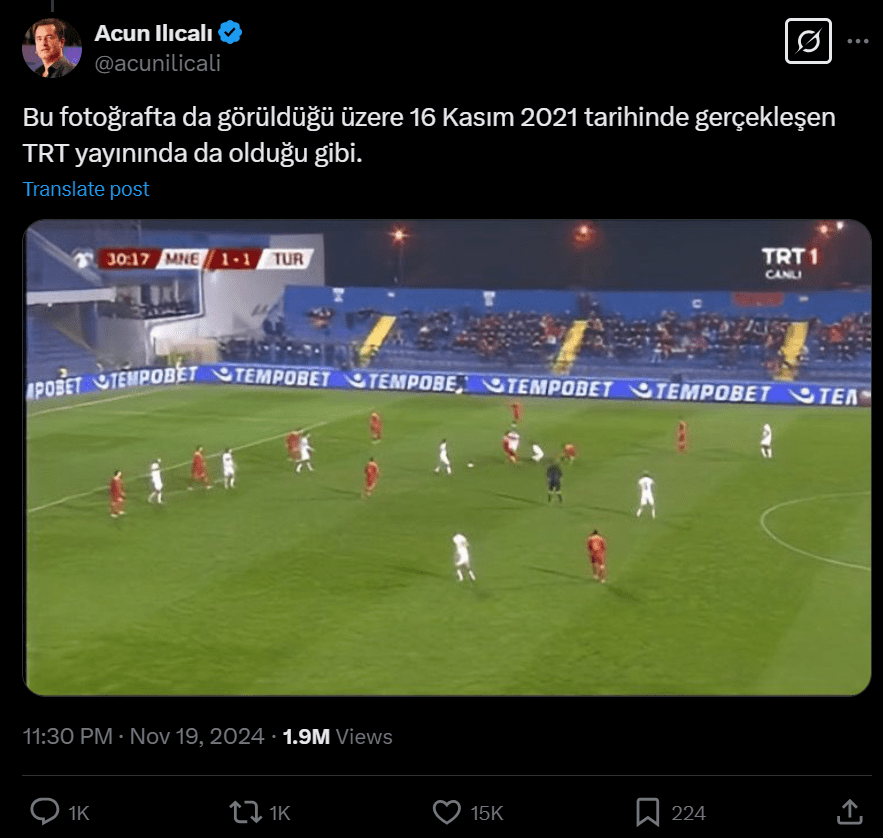 Acun Ilıcalı stad reklamları açıklaması 2