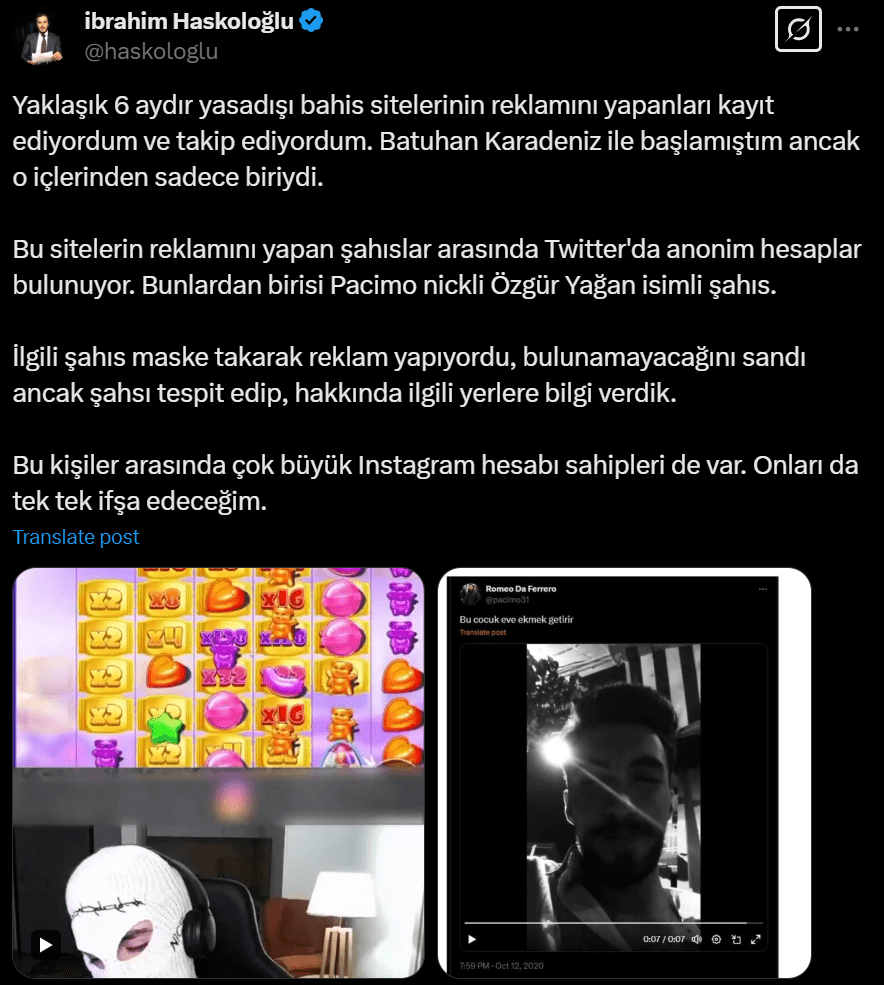 İbrahim Haskoloğlu İfşa Özgür