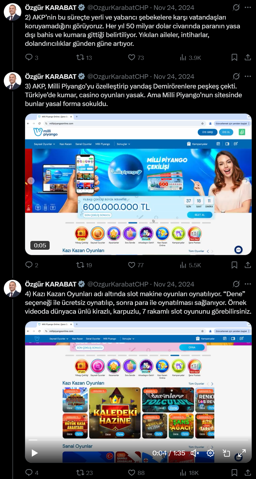 Özgür Karabat X bahis paylaşımları 2