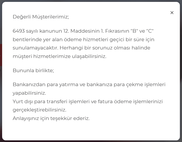Payfix açıklaması