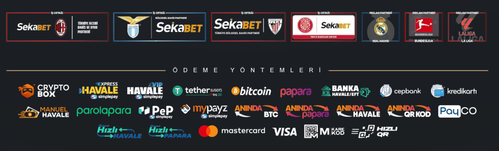 Sekabet'te papara