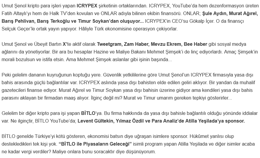 ICRYPEX-BITLO hakkında yalan iddialar