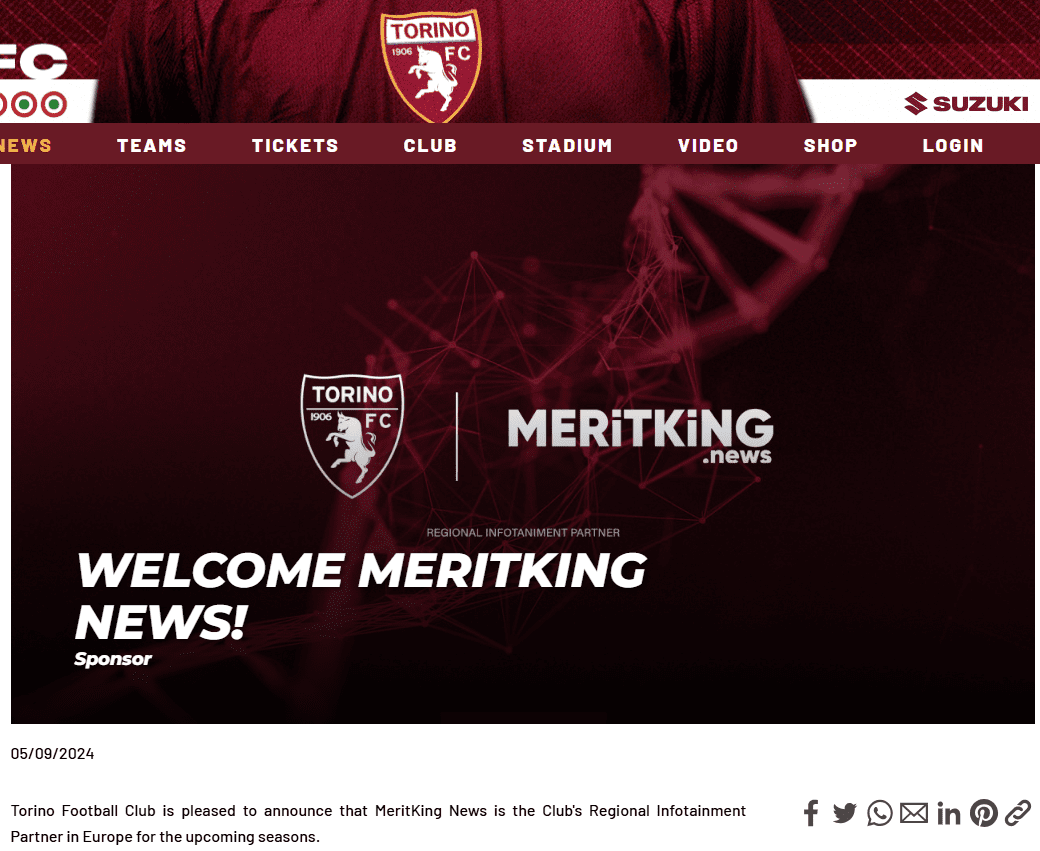 Meritking Torino anlaşması